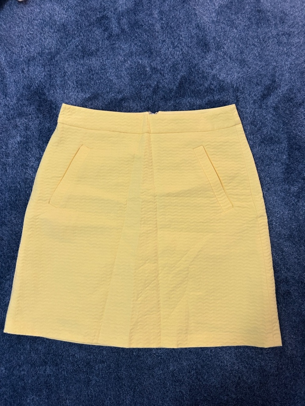 NWOT The Limited Yellow Textured Mini Skirt